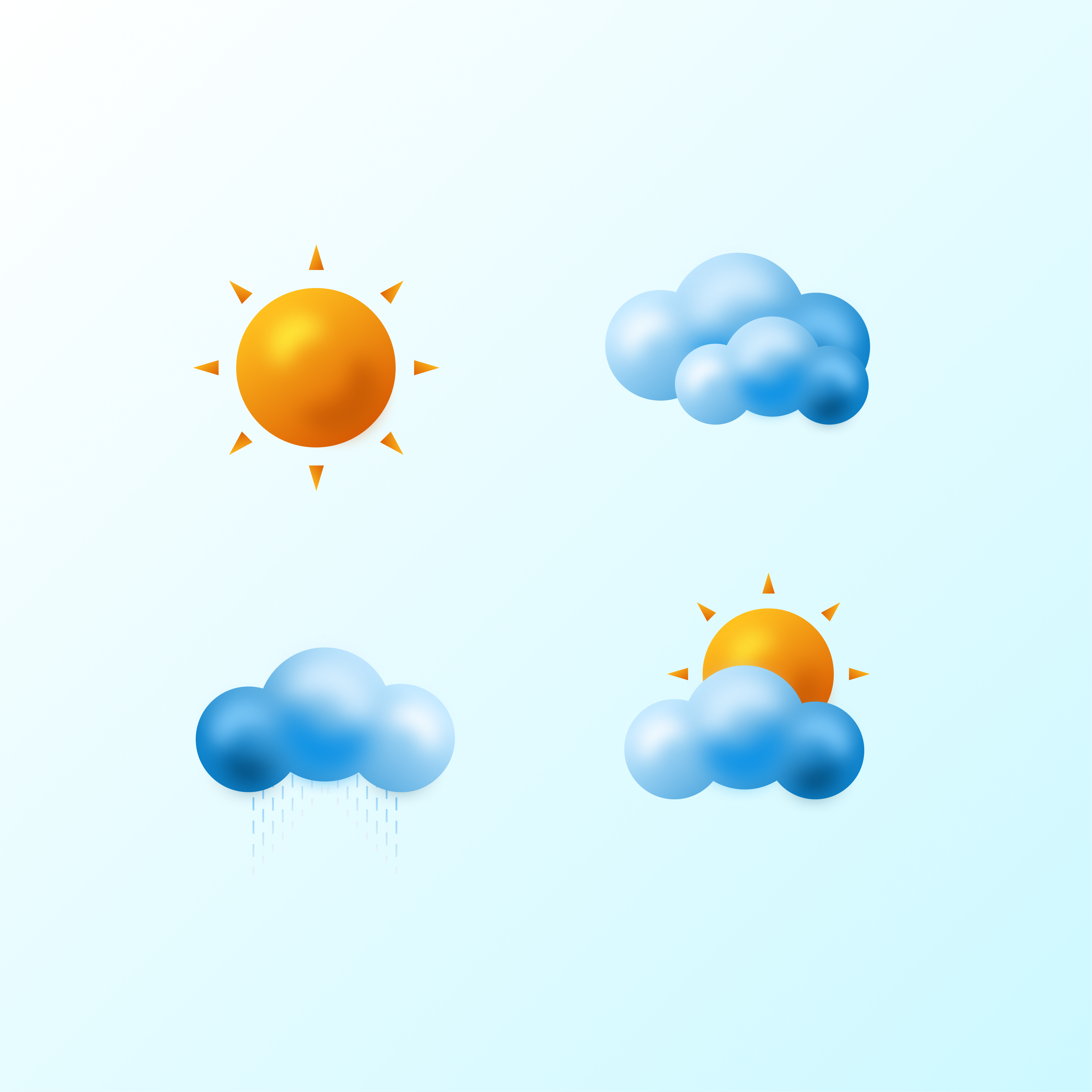 3D Weather Icons 3d icon illustration weather icon