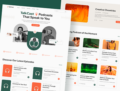 TalkCast - Podcast Website Framer audio content creative podcasting digital design figma template framer framer website modern website podcast showcase podcast website podcasterlife podcasting talkcast ui design ui inspiration ui showcase ui trends ux design web design web development website ui