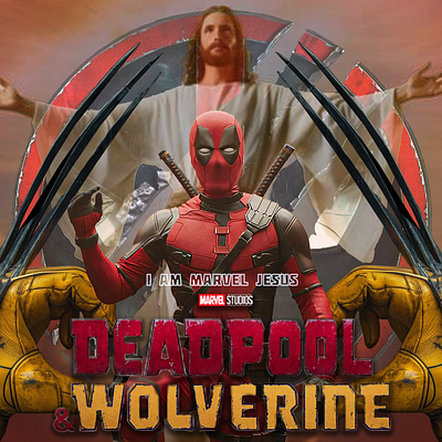 Deadpool & Wolverine poster design graphic design