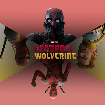 Deadpool & Wolverine poster design graphic design