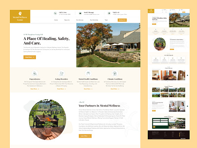 Mental Health Website Design creative doctor health landing mental responsive ui ux website