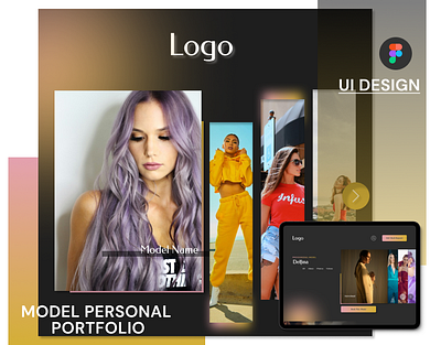 Model Personal Portfolio UI Design design figma portfolio ui
