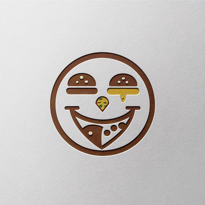 Food Lover's Emblem Design logo