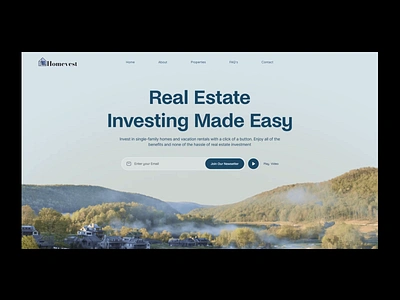 Homevest redesign exploration v3 broker hilf al hilf al digital housing interaction interface investment landing page layout minimal property prototype real estate trending typography ui ui interaction ux visual web