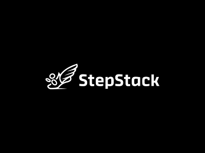 StepStack altcoin app bitcoin blockchain brand cash crypto idea logo logos m2e minimal money nft step