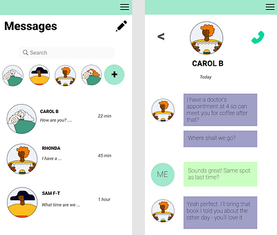 UX Design - Messaging App design user experience design ux ux design