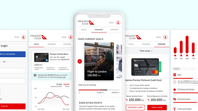 Qantas Frequent Flyer App Design app design ui ui design ux ux design ux research