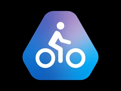 The perfect bike signage for Almaty Metro almaty bike human illustration logo metro pictogram sign signage symbol wayfinding