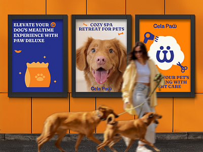 CELA PAW digital signage | by BEAN CREATIVE® animals bean creative brand application brand design brand identity branding branding agency digital signage graphic design mokcup ohh billboards ooh petcare practical branding practical identity signage vietnam