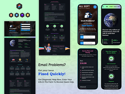 ALL SOFT Solutions animation branding business website contractornetwork css email figma graphic design html issue fix js jwellery design mobile ui photoshop portfolio responsive design tablet ui template ui ux