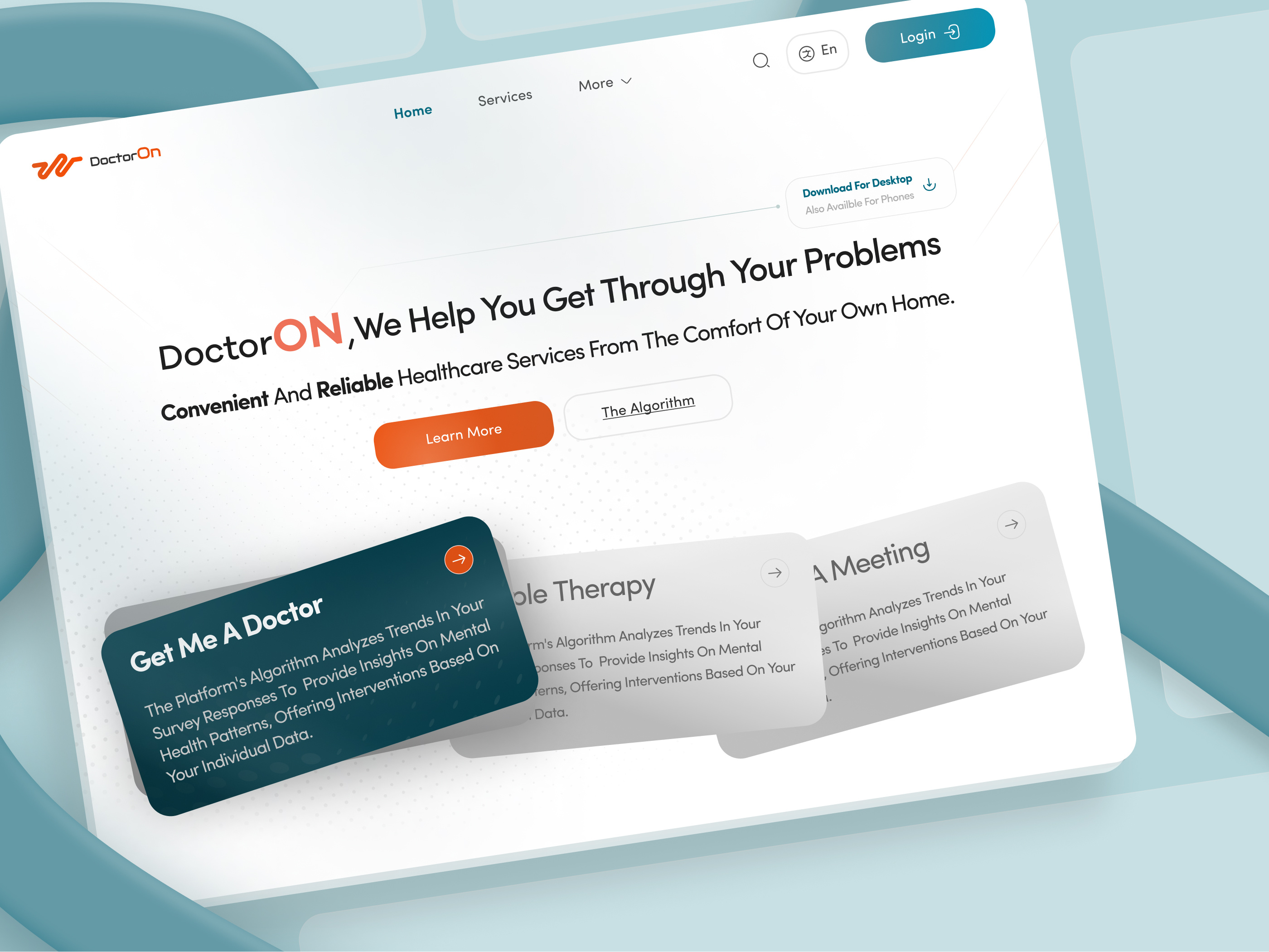 DoctorON - Telemedicine Website doctor health medical tele medicine telemedicine ui