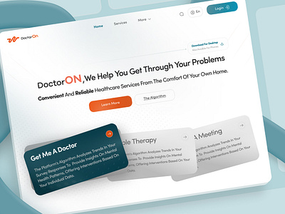 DoctorON - Telemedicine Website doctor health medical tele medicine telemedicine ui