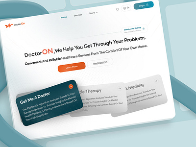 DoctorON - Telemedicine Website doctor health medical tele medicine telemedicine ui