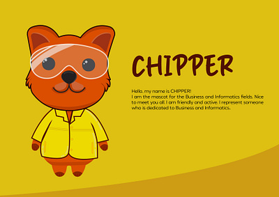 Mascot Chipper branding graphic design