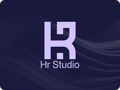 HR Studio Logo design black and white black logo branding design logo hr logo hrm logo logo logo design logo hrm mrh rm logo