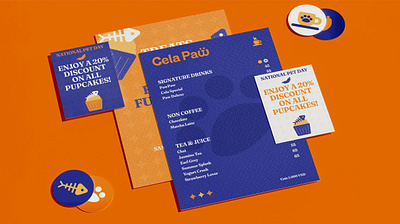 CELA PAW cafe menu | by BEAN CREATIVE® bean creative brand application brand design brand identity branding branding agency cafe menu graphic design menu menu design mockup practical practicalidentity vietnam