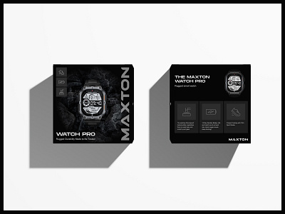 Packaging Design for a Sports Watch brand identity branding design inspiration graphic design packaging design sports watch watch