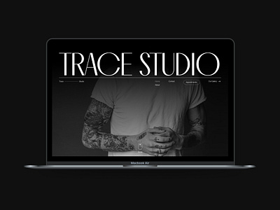 Trace Studio Landing Page Design design figma ui ui design user interface ux web design website