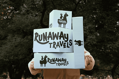 RUNAWAY TRAVELS brand identity brand identity design branding design graphic design logo logo design travel travel agency travels