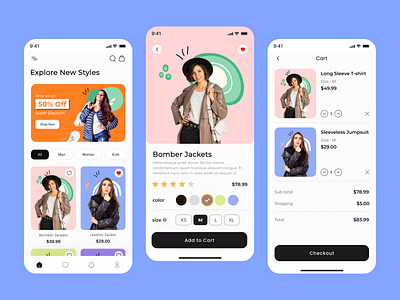 Fashion Mobile App app design best design fashion fashion mobile app mobile new trending design ui