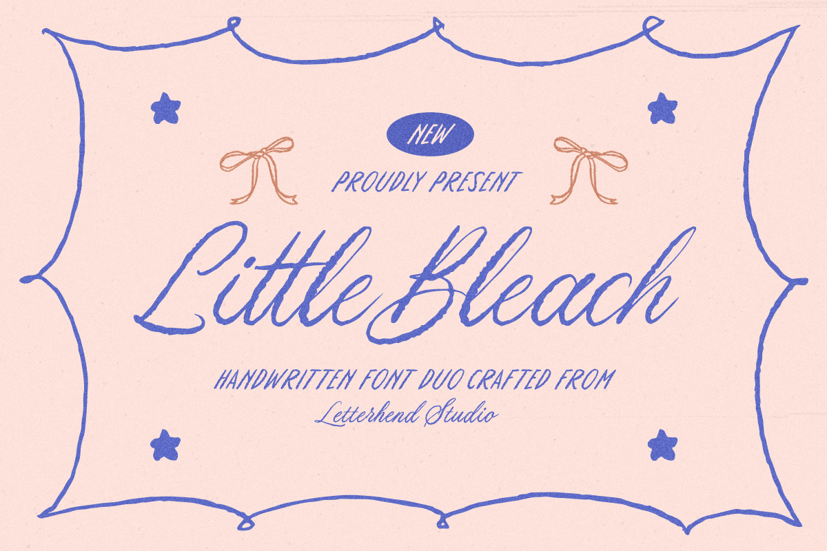 Little Bleach Handwritten Font Duo freebies intimate