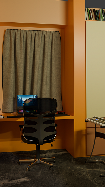 My room in Blender 3d 3d modelling blender graphic design visual design