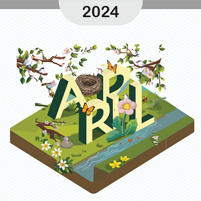 Isometric Illustration Calendar in Adobe Illustrator with AI adobe illustrator ai calendar design graphic design illustration isometric illustration