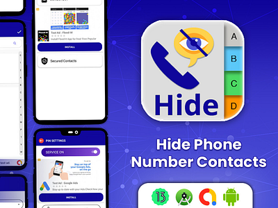 Hide phone number Application application ui