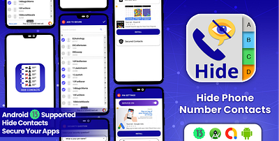 Hide phone number Application application ui