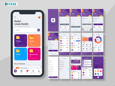 Mobile App UI Kit animation branding design free stock images freepixel graphic design graphic designer marketing mobile app ui mobile ui social media stock images ui ui design ui kit ui ux visual content