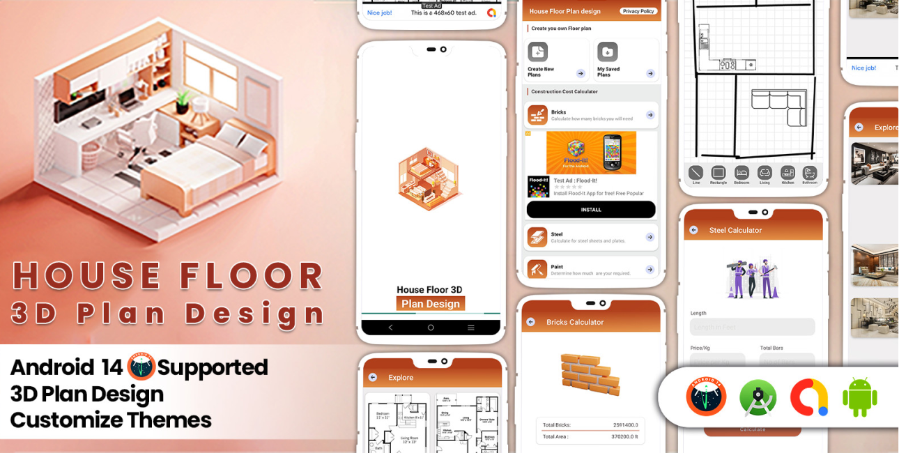 House floor 3d plan design App house floor 3d plan design app