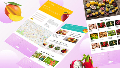 ORGANIC FRUIT DELIVERY WEBSITE UI fruit delivery web ui ui web ui website ui website ui design