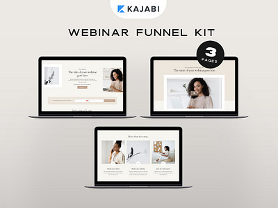 Kajabi Template Webinar Bundle custom kajabi templates kajabi customizable kajabi design kajabi funnel kajabi lead magnet kajabi optin page kajabi pipeline kajabi sales funnel kajabi sales page kajabi template webinar bundle kajabi theme kajabi website