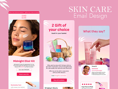 Skin Care Email Design bodycare email design email template design healthcare newsletter skincare email design