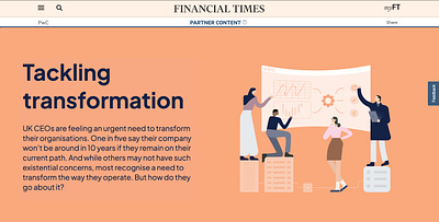 Hero illustration for the Financial Times business financial times illustration newspaper people spot illustration