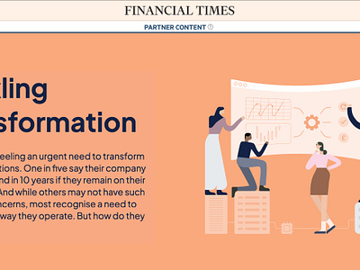 Hero illustration for the Financial Times business financial times illustration newspaper people spot illustration