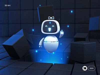 Cubie Mascot 3D Animation 3d 3d animation 3d robot animation art blender blender 3d character character design illustration loop loop animation mascot motion graphics render robot