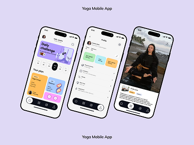 Yoga Mobile App figma graphic design mental health mobile ui design ui yoga yoga app yoga mobile yoga mobile app yoga mobile ui design yoga ui