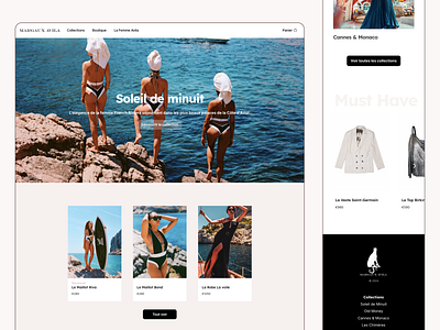 Fashion Designer Website couture ecommerce fashion luxury mobile retail shop ui website