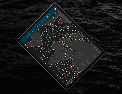 Maritime Vessel Tracking | Desktop App app desktop app logictics maritime ocean sea ui ux vessel