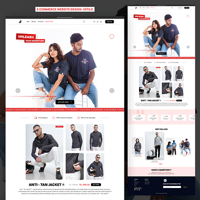 E-Commerce website design 2024 trends brand design clothing website design ecommerce ecommerce website effilo freelancer graphic design portfolio product design resume design ui ui design uiux visual design web design website