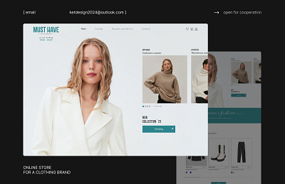 WEB DESIGN FOR ONLINE STORE graphic design lanfing page online store ui uiux design web design website