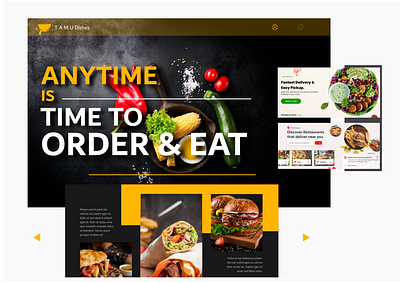 Food Website app ui ux