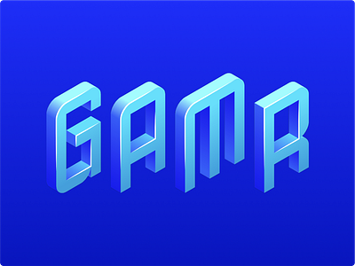 Logo Design - GAMR Concept B branding design digital bank game gamer games graphic design high performance baking illustration isometric isometric logo logo niche nymbus streamer streaming video game videogames