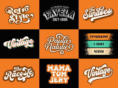 Typography Logo Design logo typography vintage