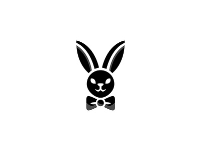 Rabbit Logo blackandwhitelogo bowtielogo classybranding creative logo elegantrabbitlogo logo luxurybrandlogo minimal logo minimalistrabbit modern logo premiumserviceslogo rabbit logo sophisticateddesign stylizedrabbithead vector versatilelogodesign