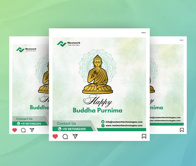 Buddha Purnima Social Media Post Design buddha purnima buddha purnima design creative design festival graphic design social media creatives social media design social media post social media post design socialmedia