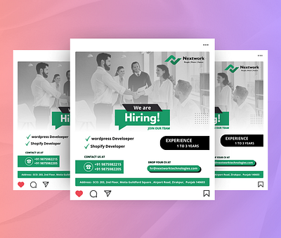 We Are Hiring Social Media Post Design 3d corporate design creative social media instagram post job social media post social media social media design we are hiring we are hiring design we are hiring post we are hiring social post