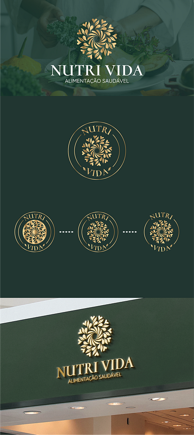 NUTRI VIDA branding design graphic design logo