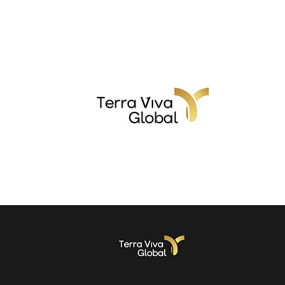 terra viva global construction design hotel icon logo modern technology